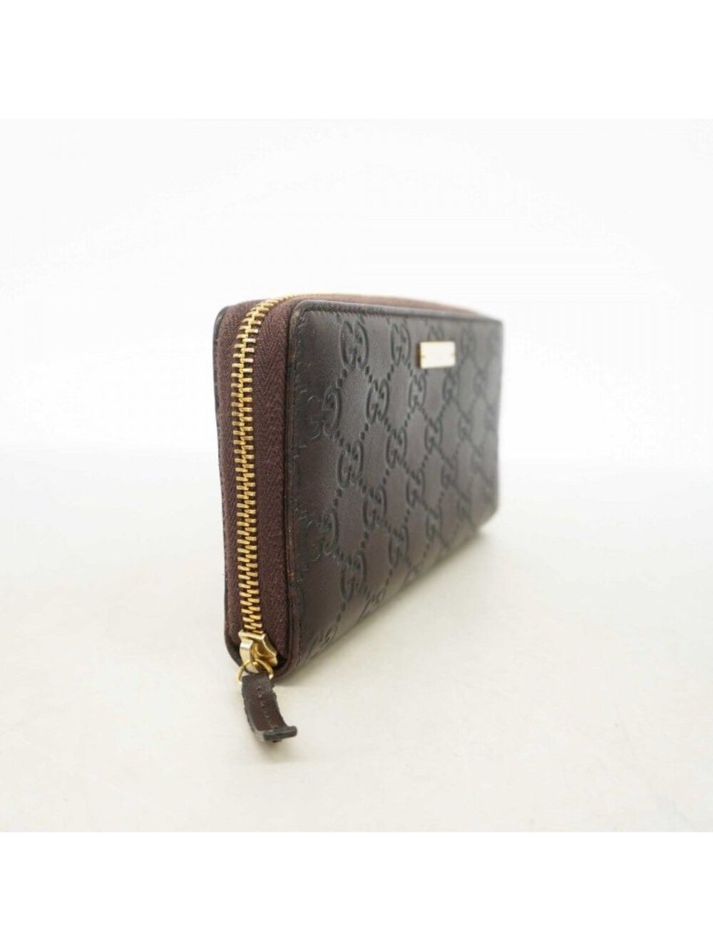 Gucci Wallet Guccissima Leather Brown Gold - Picture 2 of 8